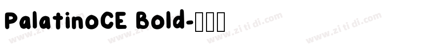 PalatinoCE Bold字体转换
